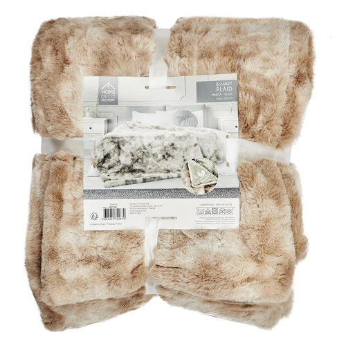 Hřejivá a měkká fleecová deka Furry Intesi 140x200 na pohovku do obýváku