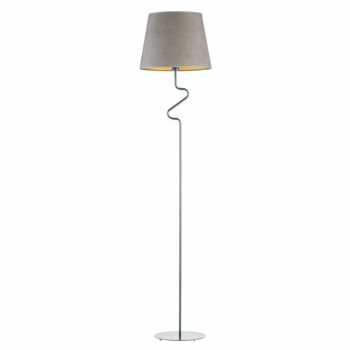 Podlahová lampa FOGO GOLD stříbrná šedá