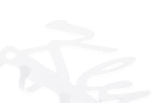 Nástěnný kovový věšák na klíče Intesi Klíče bílý moderní do předsíně