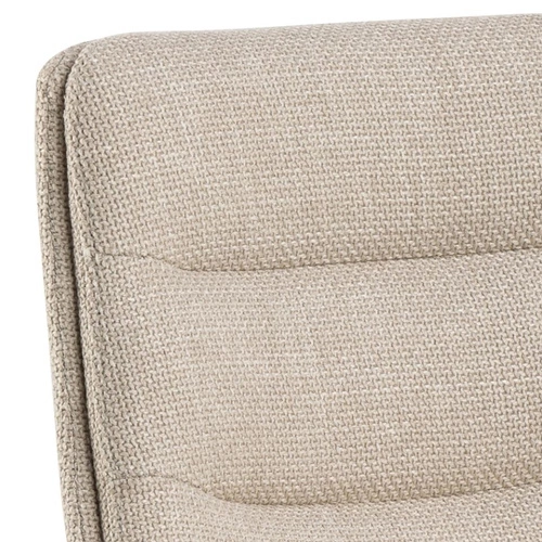 Barová židle Adisa béžová čalouněná s opěrkou otočná do kuchyně a k ostrůvku moderní 65 cm