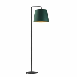 Stojací lampa RIJAD GREEN moderní s velurovým stínidlem do obýváku glamour Lysne 156 cm