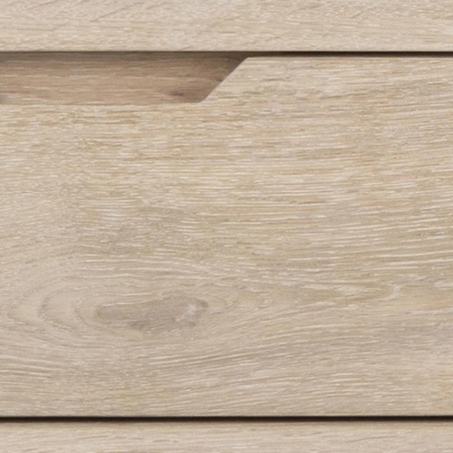 Skandinávská dřevěná TV komoda A-line bělený dub 150 cm se zásuvkami do obýváku