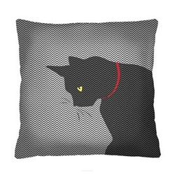 Sametový dekorační polštář KLEKS antialergický do obývacího pokoje nebo ložnice 40x40 cm