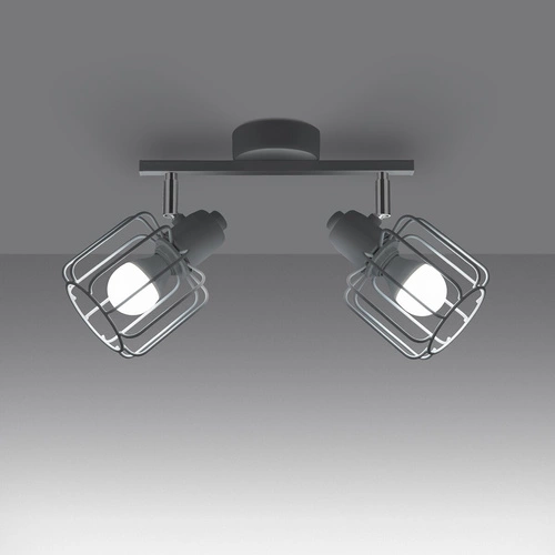 Stropní svítidlo BELUCI 2 bílé moderní kovové s nastavitelným stínidlem do obýváku SOLLUX