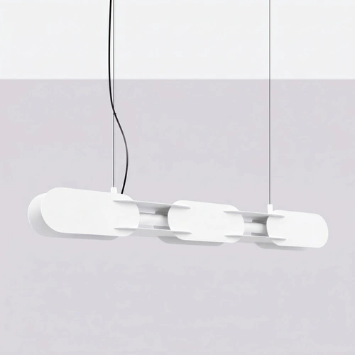 Závěsné LED svítidlo CHAIN 91 bílé do obývacího pokoje nad stůl moderní