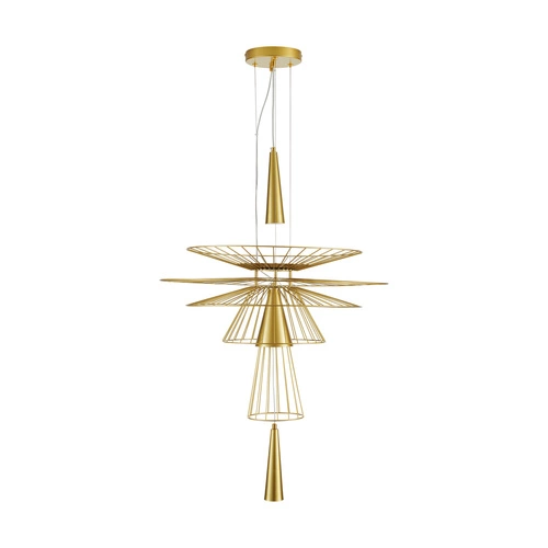 Závěsné svítidlo SUSSO L zlaté kovové 60 cm moderní do obýváku a nad stůl