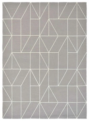 Venkovní koberec Viso Steel šedý 200x280 moderní geometrický na terasu a balkon