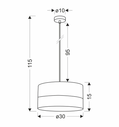 Bianco bílá závěsná lampa 1x40W E27 stínidlo bílá+ořech