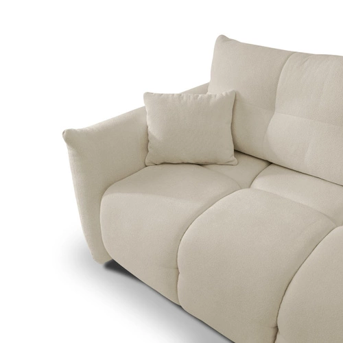 Rohová rozkládací pohovka do obýváku Bode pravá béžová moderní s úložným prostorem Intesi