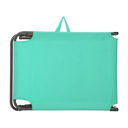 Zahradní lehátko Asco Atmosphera modré skládací na balkon a terasu klasické kovové