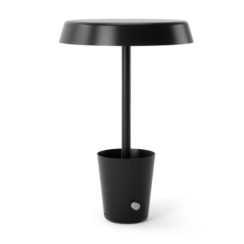 Noční lampička Cup Smart Umbra černá moderní LED RGB s bluetooth do ložnice a na stůl