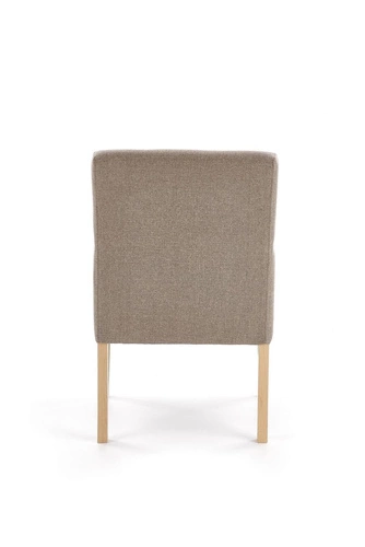 Čalouněná jídelní židle s područkami Filem béžová, skandinávský styl, bukové dřevo Intesi