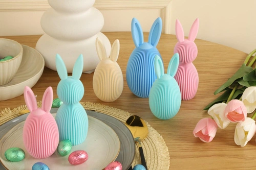 Sada 2 velikonočních tyrkysových vajíček Intesi dekorace na stůl nebo okenní parapet