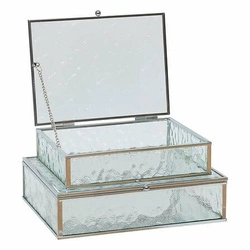 Sada 2 zrcadlových šperkovnic Ania Atmosphera stříbrné dekorativní glamour