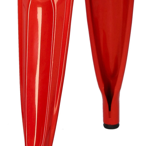 Židle Paris Wood červená, sedák borovice natural