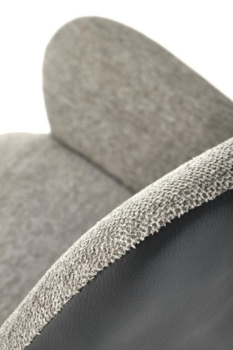 Otočná kancelářská židle Odette šedá čalouněná moderní s područkami Intesi