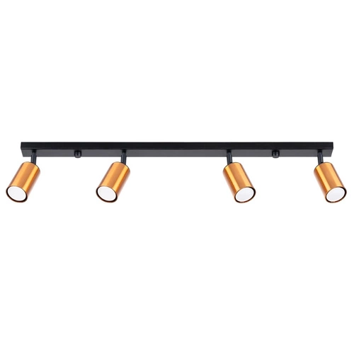 Stropní svítidlo WINX 4L černá měď moderní do obýváku a ložnice SOLLUX LIGHTING