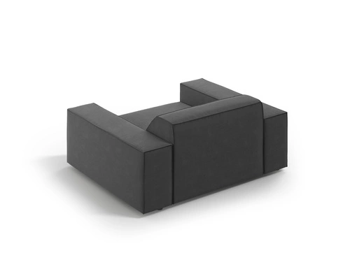 Křeslo do obýváku Jodie Grey Velvet sametové s područkami moderní glamour šedé