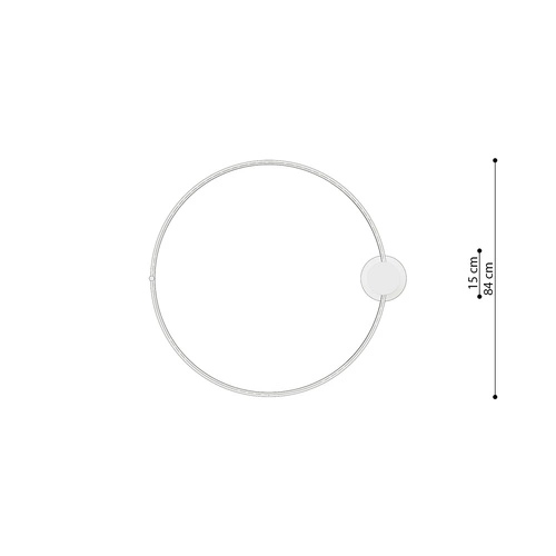 Stropní LED svítidlo Rio 78 bílý kulatý moderní do obýváku, kuchyně a ložnice