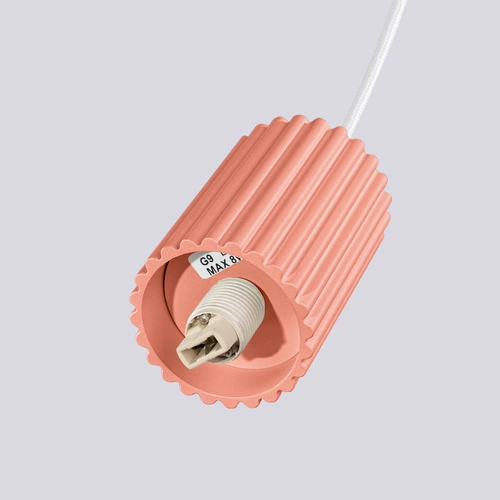 Závěsné svítidlo koule HALO 1 růžové moderní do obýváku a ložnice SOLLUX LIGHTING