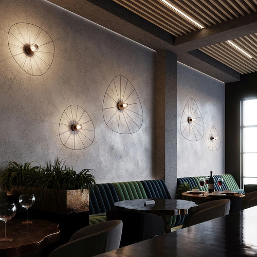 Nástěnné svítidlo ESKOLA 140 černé moderní kovové do obývacího pokoje a ložnice Thoro