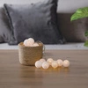 LED světelný řetěz bílé cotton balls Atmosphera na baterie do ložnice a dětského pokoje 255 cm