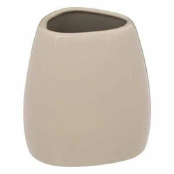 Keramický béžový kelímek na zubní kartáčky Colors do koupelny 5five simply smart