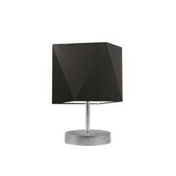 Noční lampička do ložnice moderní PASADENA hnědá s textilním stínidlem LYSNE 30 cm