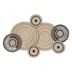 Boho nástěnná dekorace Isaure Atmosphera z juty a kovu 115 cm ozdoba na stěnu do obýváku