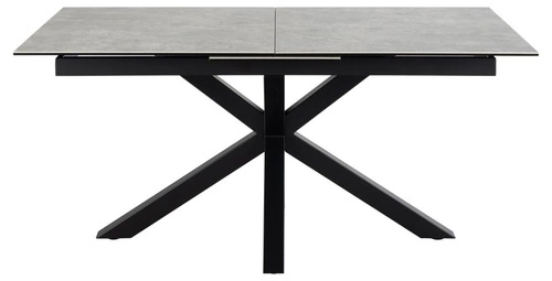 Rozkládací jídelní stůl Heaven Anista 168/210x90 šedá keramická deska černé nohy industriální Actona