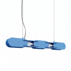 Závěsné LED svítidlo CHAIN 91 světle modré nad jídelní stůl