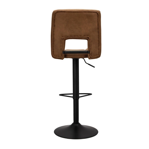 Barová židle s opěrkou Sylvia hnědá, výškově nastavitelná, otočná, moderní do kuchyně a jídelny Actona