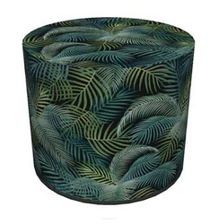 Zahradní voděodolný kulatý taburet Exotic Intesi zelený 40 cm na balkon i zahradu