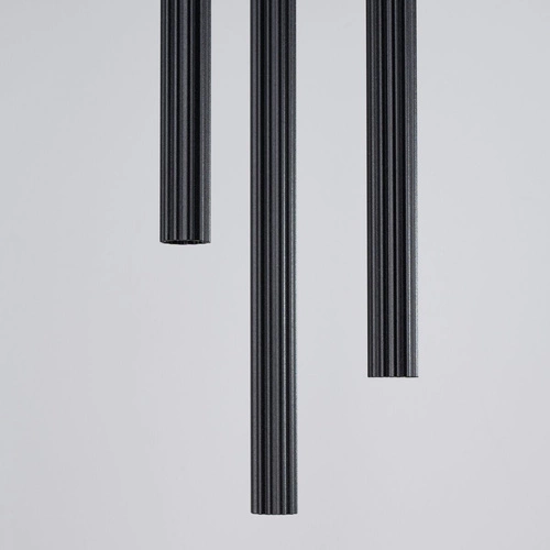 Závěsné svítidlo ARCHE 3P černé moderní nastavitelné do obýváku a nad stůl 3bodové