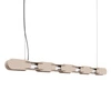 Závěsné LED svítidlo CHAIN 158 taupe nad kuchyňský ostrůvek moderní béžové