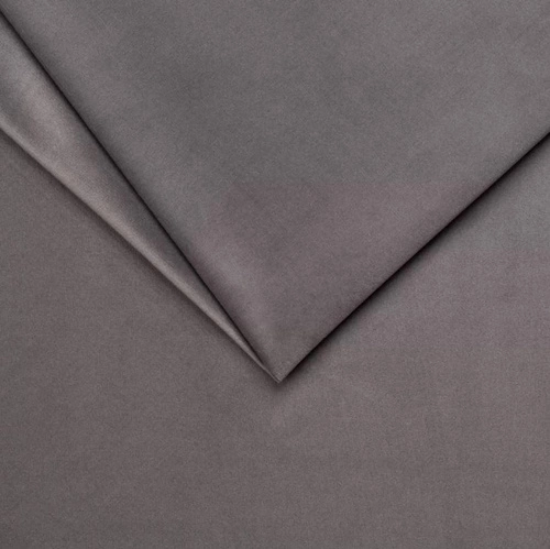 Moderní rohová rozkládací sedačka Hald levá šedá sametová do obýváku s úložným prostorem