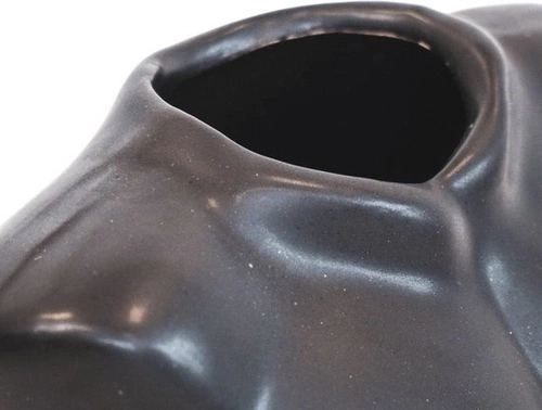 Černá keramická váza Mužský Tors moderní dekorace do obýváku HV decor 24 cm