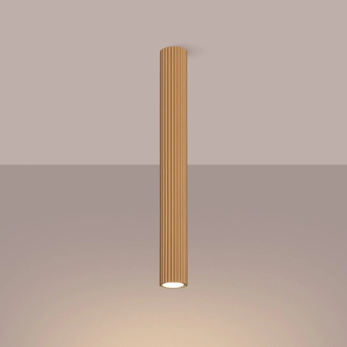 Stropní svítidlo Karbon 60 zlaté minimalistické do obýváku a ložnice hliník SOLLUX