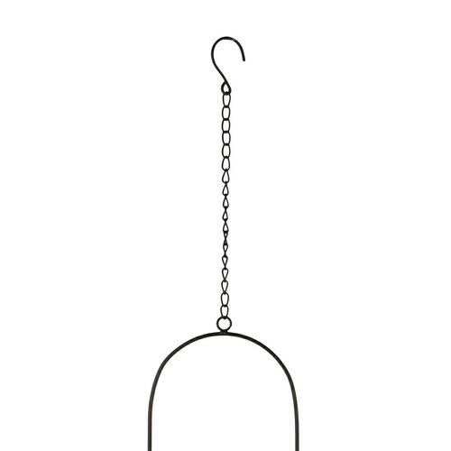 Celle černý závěsný kovový květináč na balkon a do obývacího pokoje Intesi