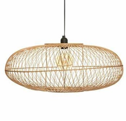 Bambusová závěsná lampa Loren 60 cm