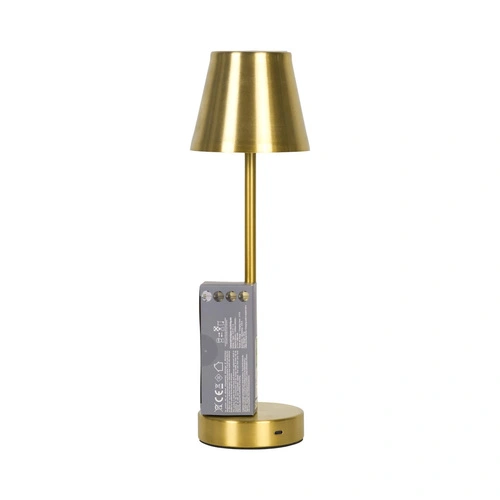 Noční LED lampička Casablanca zlatá dotyková se stmívačem 36 cm
