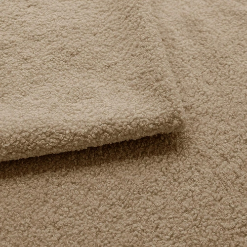 Rohová rozkládací sedačka Hobro béžová moderní pravá do obýváku s úložným prostorem