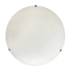 Stropní svítidlo Macari 30 chrom 1x60W E27 difuzér bílý se vzorem