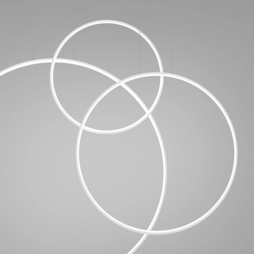 Závěsné LED svítidlo RIO 3 bílé, tříbodové nad jídelní stůl, moderní