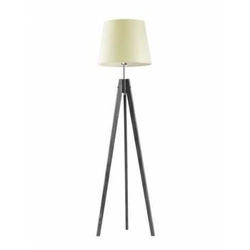 Podlahová lampa Aruba ecru béž stínidlo stojan popelavě šedý