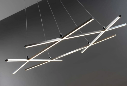 Závěsné LED svítidlo Andros stříbrné 82 cm moderní do obýváku kuchyně jídelny CANDELLUX
