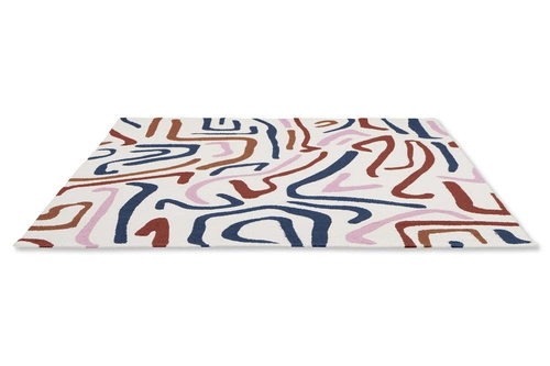 Venkovní koberec Synchronic Orchid 140x200 boho snadno čistitelný na terasu a balkon multicolor