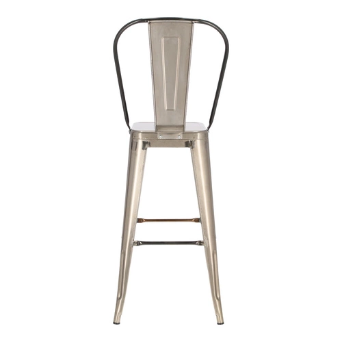 Židle barová Paris Back 75cm metalická insp. Tolix výprodej