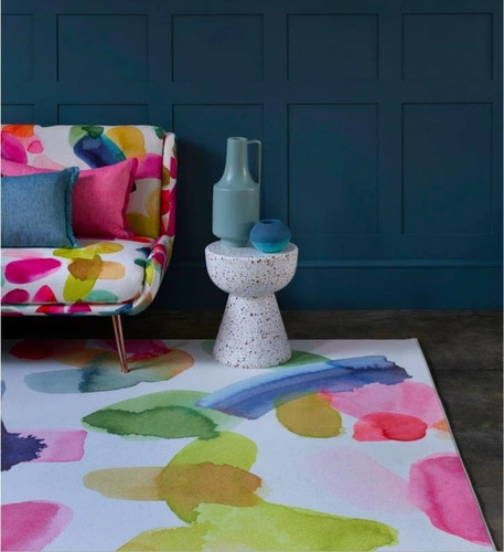 Moderní růžový koberec Pedro 140x200 do obýváku a ložnice, měkký a snadno udržovatelný