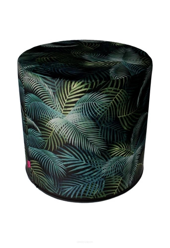 Zahradní voděodolný kulatý taburet Exotic Intesi zelený 40 cm na balkon i zahradu